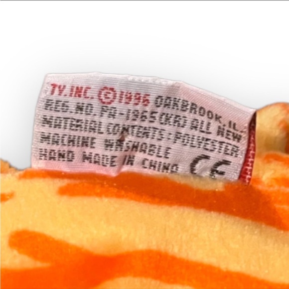 Vintage 1996 Ty Pillow Pal Purr The Cat 14” Ty Beanie Babies - Picture 4 of 5